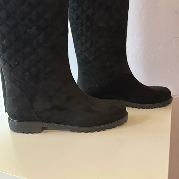 Tommy Hilfiger Black Quilted Winter Boots - Picture 5 of 7